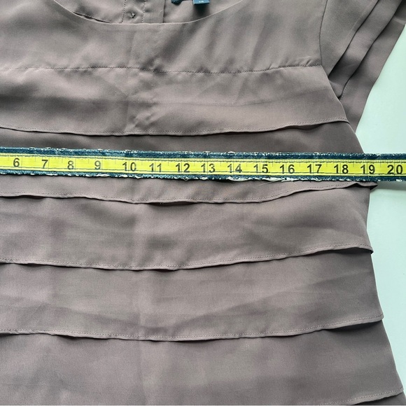 American Eagle Outfitters Mauve Layered Chiffon Blouse – Size Large - Picture 7 of 9